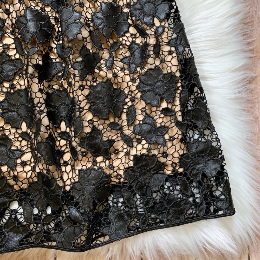 Romeo & Juliet Couture Faux Leather Crochet Dress - Picture 5 of 8